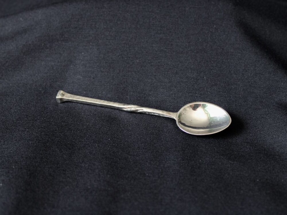 Omar Ramsden silver coffee spoon