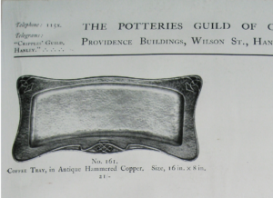 Potteries Guild of Cripples tray