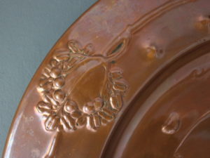 Faulkner Bronze copper charger