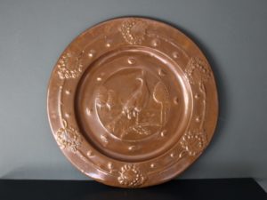 Faulkner Bronze copper charger