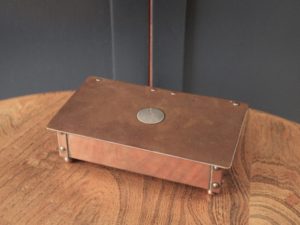 Duchess of Sutherland Cripples Guild copper cigarette box