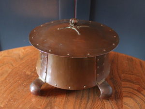 Jesson Birkett Co round copper box