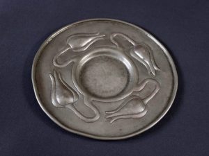 Norman and Ernest Spittle pewter plate