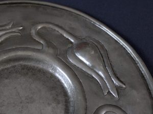 Norman and Ernest Spittle pewter plate