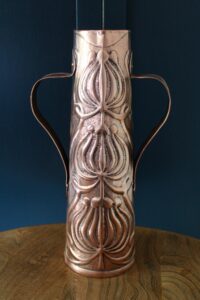 Yattendon School copper vase