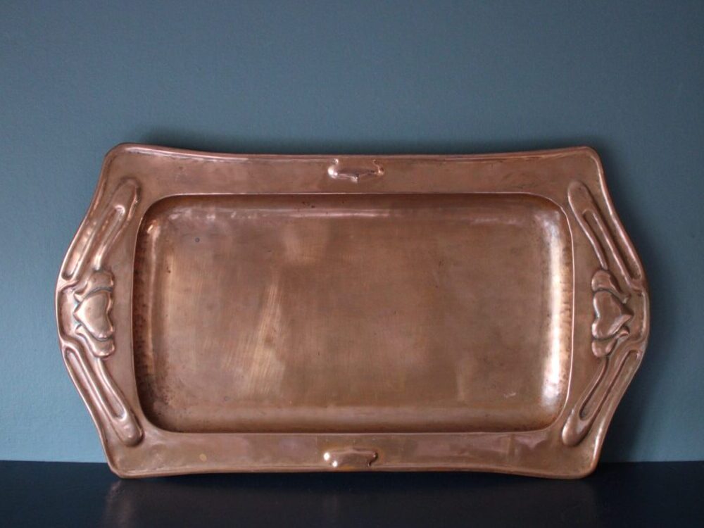 Potteries Guild of Cripples copper tray