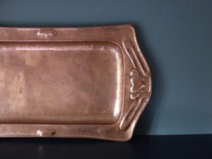 Potteries Guild of Cripples copper tray