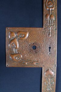 J & F Pool copper door plate