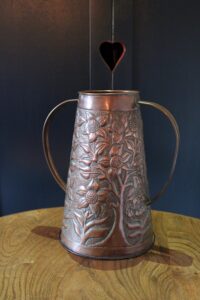 Newton School copper twin handled vase