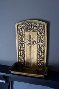 Alexander Ritchie brass candle sconce