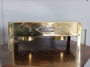 Gordon Russell brass plate warmer