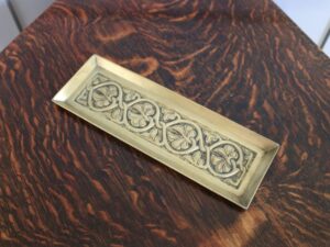Alexander Ritchie brass pen tray