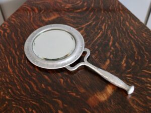 Norman & Ernest Spittle Pewtal hand mirror