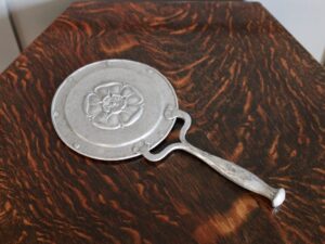 Spital & Clark pewtal hand mirror