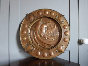 Norman & Ernest Spittle brass charger