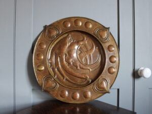 Norman & Ernest Spittle brass charger