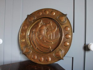Norman & Ernest Spittle brass charger