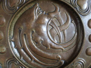 Norman & Ernest Spittle brass charger