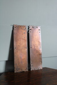 Birmingham Guild of Handicraft copper finger plates