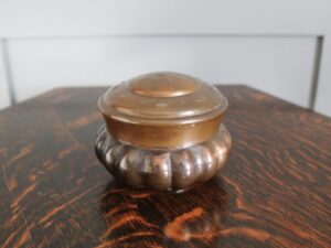 Richard Llewellyn Rathbone copper pot with cover