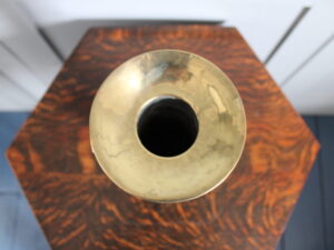 Glasgow School brass vase