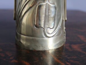 Glasgow School brass vase