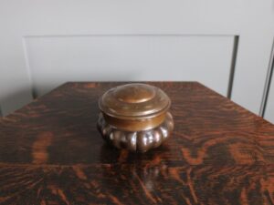 Richard Llewellyn Rathbone copper pot with cover