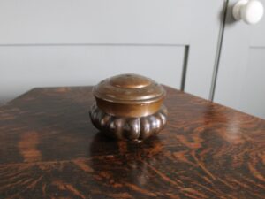 Richard Llewellyn Rathbone copper pot with cover