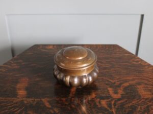 Richard Llewellyn Rathbone copper pot with cover