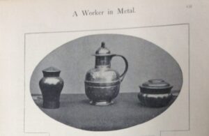 Richard Llewellyn Rathbone copper pot with cover